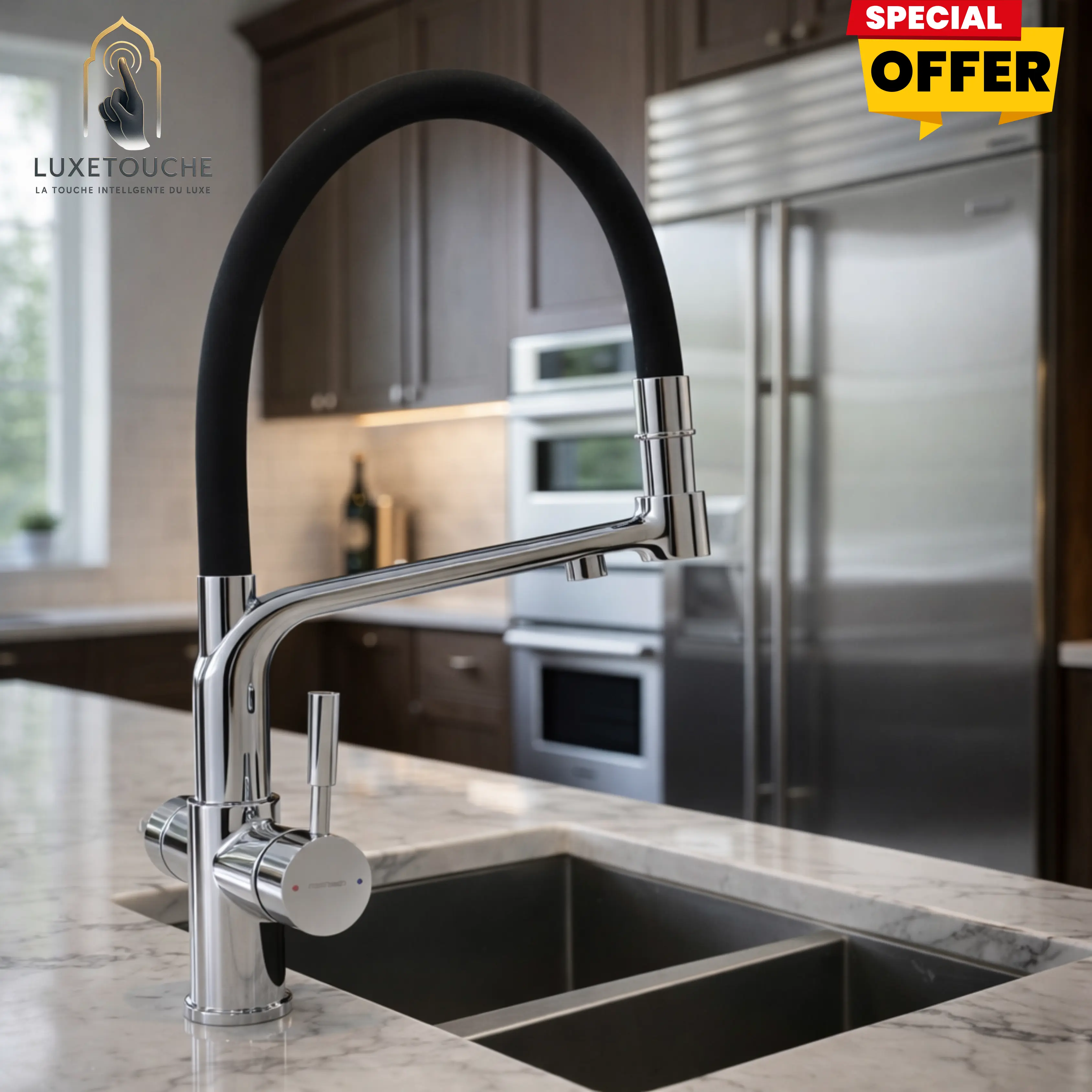 Robinet de Cuisine Sorento 2-en-1 – Eau Normale & Eau Filtrée | Design Chef Premium