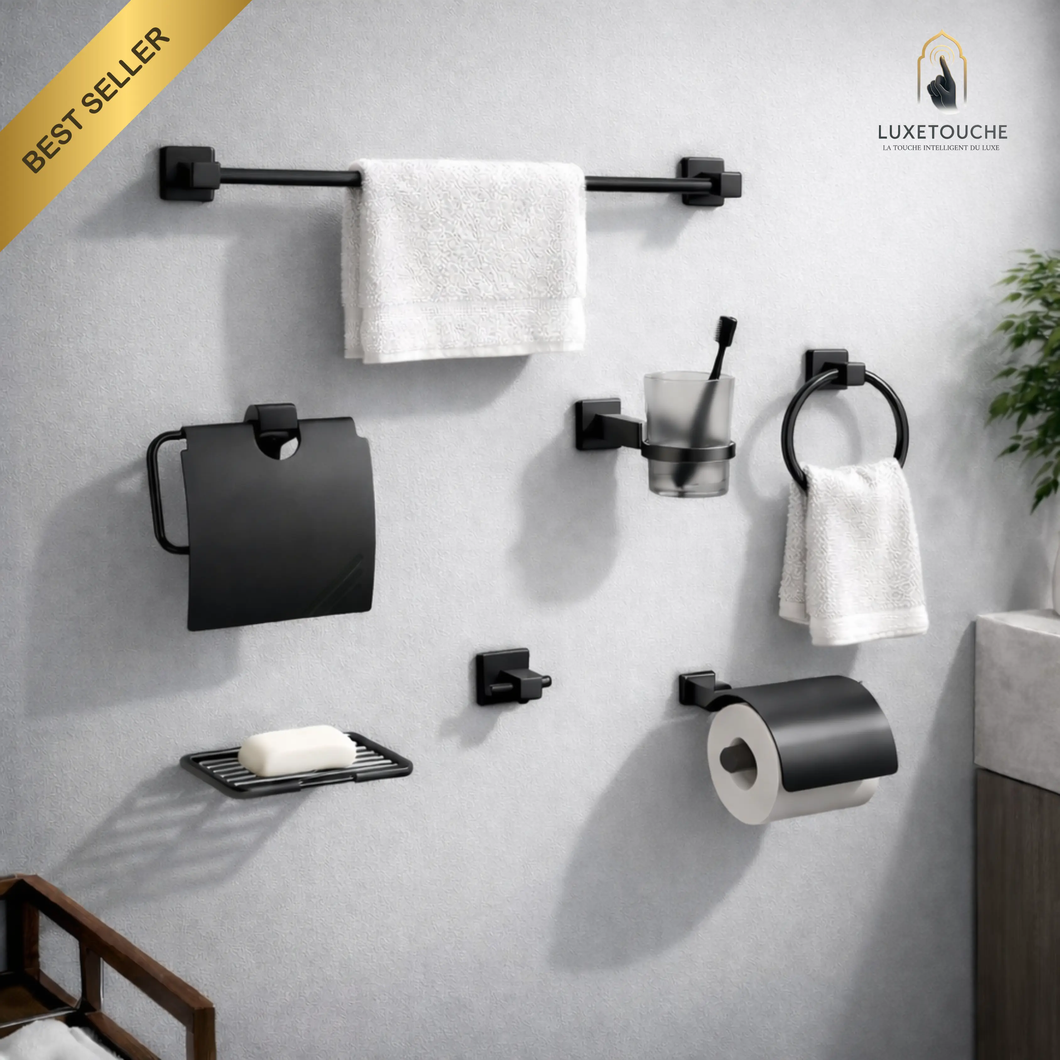 Ensemble EVOIR Salle de Bain en Aluminium – Élégance & Durabilité