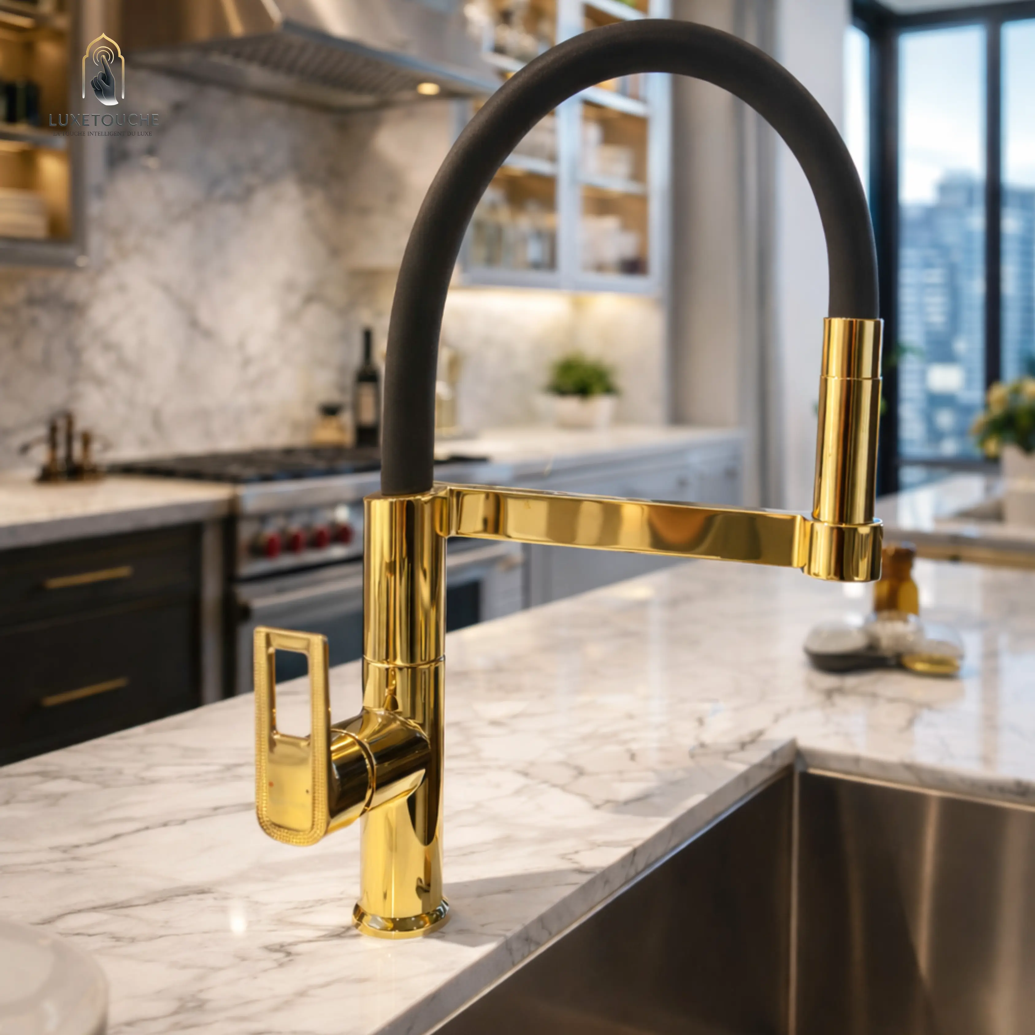 Robinet de Cuisine Flexible Premium – Design Luxe – Rotation 360° & Haute Performance