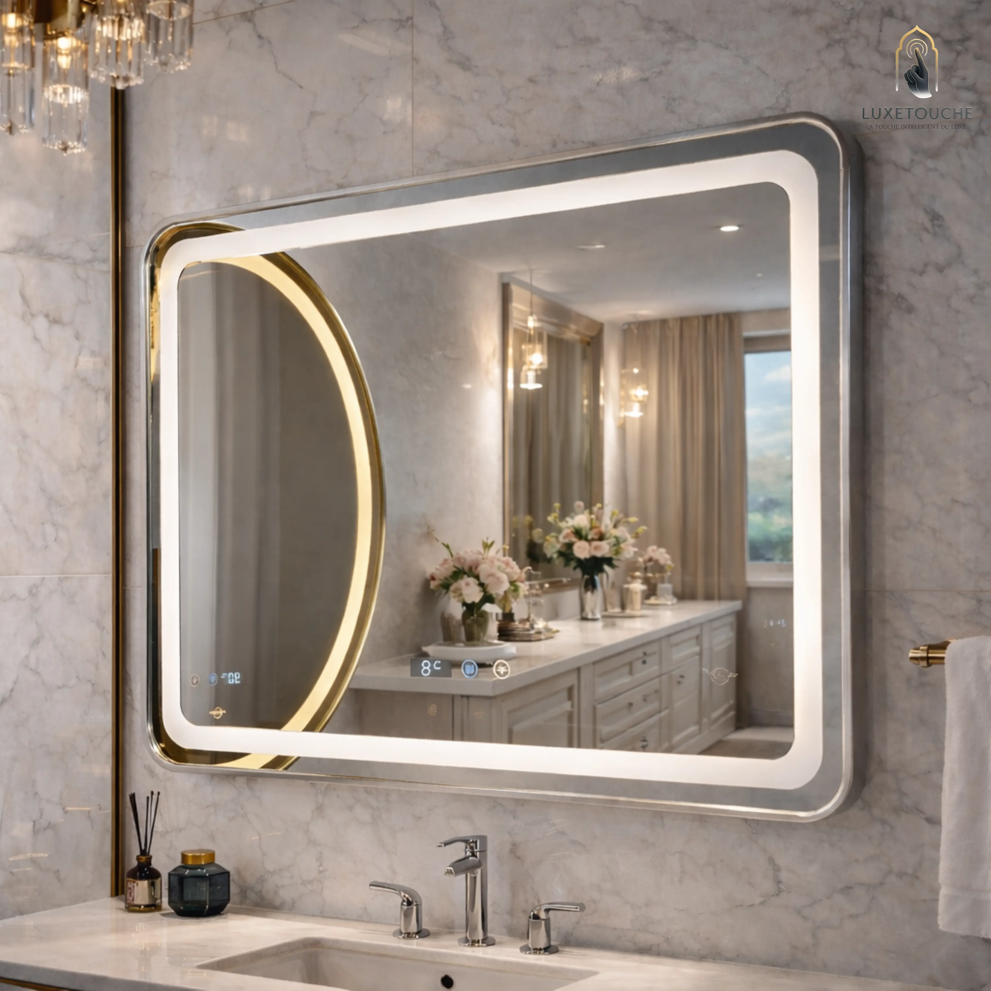 Miroir LED Sorrento Horizontal – Design Italien Moderne ✨