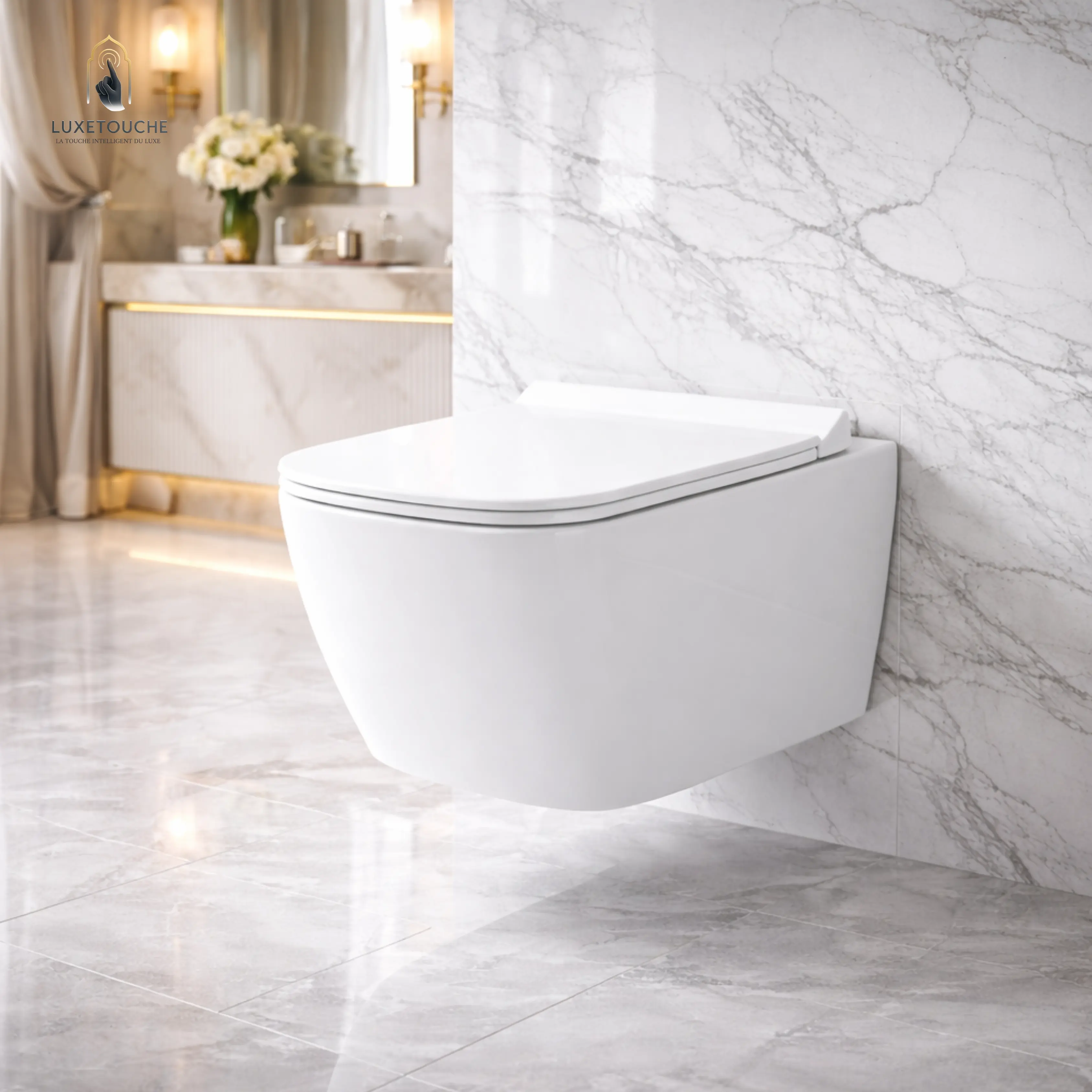 WC Suspendu Carré SORRENTO – Design Moderne & Élégance Minimaliste