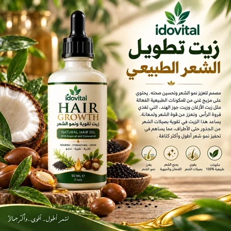 زيت تطويل الشعر الطبيعي | زيت الأرغان المغربي