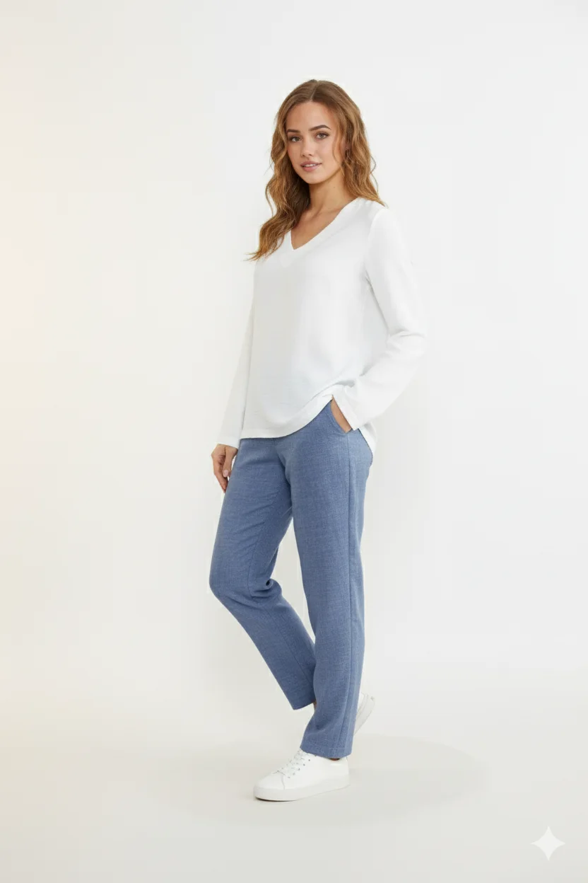 Ensemble 3 pièces look lin beige