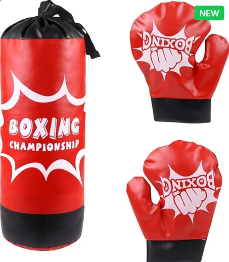 كيس ملاكمة للأطفال مع قفازات