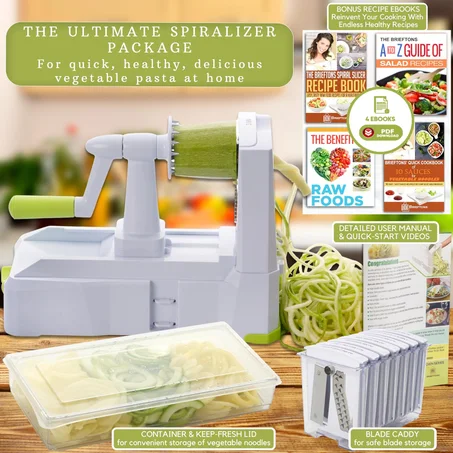 Brieftons 10-Blade Vegetable Spiralizer