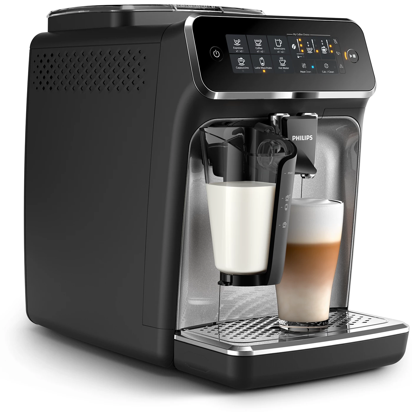 Philips Kaffeevollautomat Serie 3300, 5 Kaffeeeinstellungen, Touch-Display, schwarz (EP3329/70)