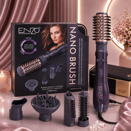 Enzo Sèche-Cheveux 5 en 1, Styler Pro EN-4136
