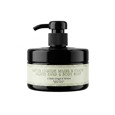 Savon Liquide Mains & Corps — À l'Huile d'Argan & Thé Vert