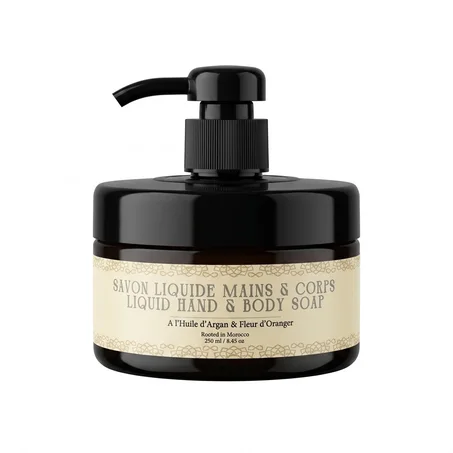 Savon Liquide Mains & Corps — À l'Huile d'Argan & Fleur d'Oranger