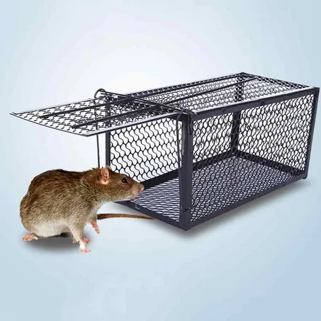 مصيدة فئران قابلة لإعادة الاستخدام ، قفص فئران شديد التحمل ،  // Piège à rats réutilisable, Cage à rats robuste