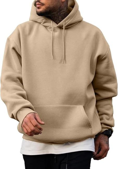 JMIERR Sudaderas casuales de algodón con capucha y cordón para hombre, sudaderas casuales de manga larga