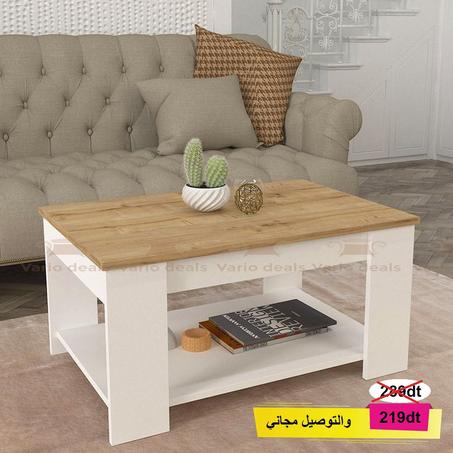 Table Basse NININE blanc / sonoma