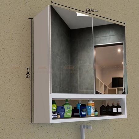 Armoire salle de bain 2 portes avec miroir