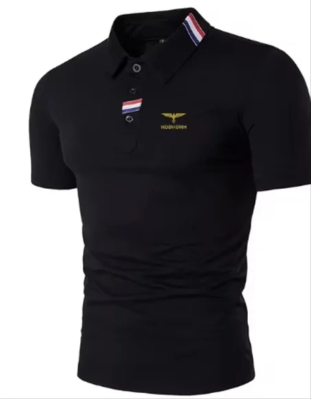 قميص بولو كاجوال بأكمام قصيرة للرجال ، تي شيرت Y ، طية صدر ، تخفيضات ، وثيقة صلبة ، تي شيرت أساسي ، أزياء الصيف