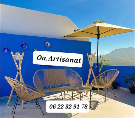 Akapolco Chaises Canape et Table 'Pack Familiale