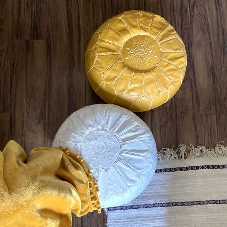 MOROCCAN ROUND POUFS