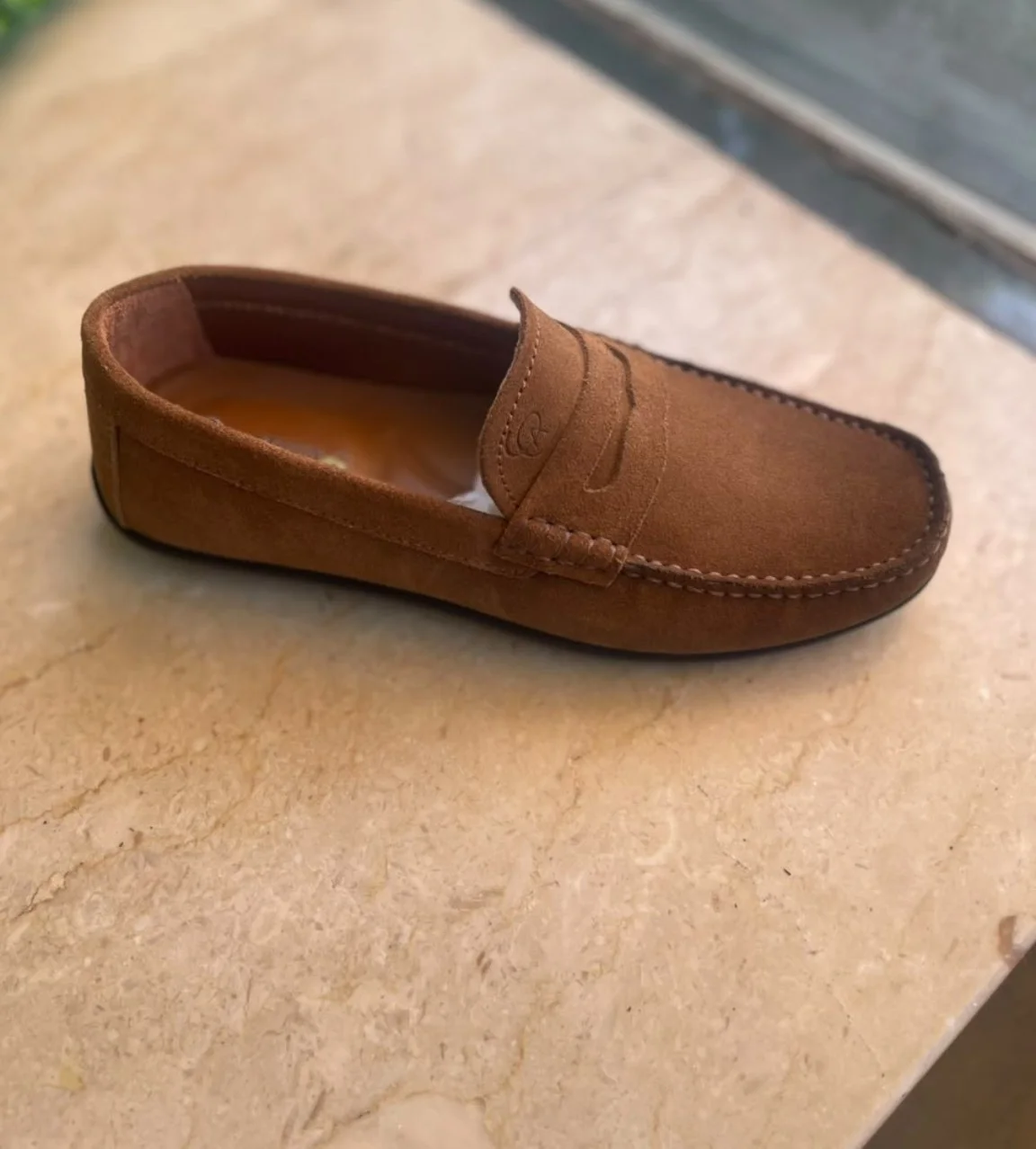 Mocassin Premium en Daim Véritable