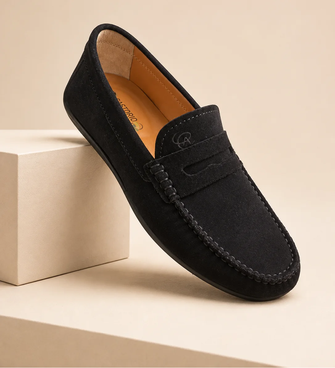 Mocassin Premium en Daim Véritable