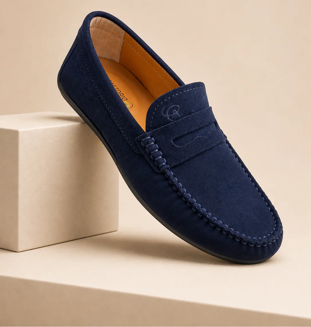 Mocassin Premium en Daim Véritable