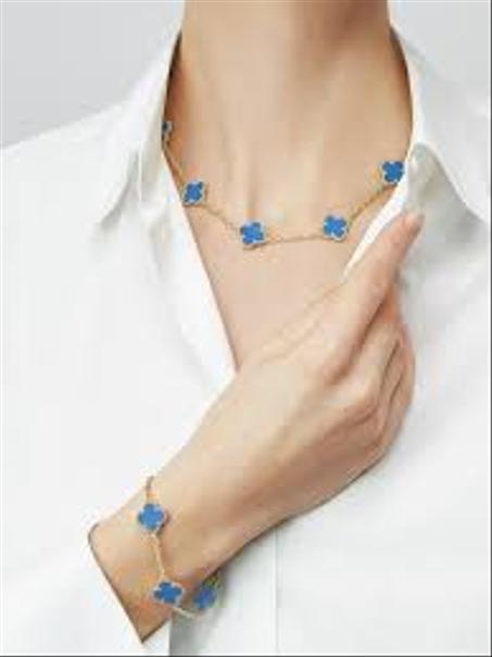 Collier & Bracelet boucle d'oreille Van Cleef Style