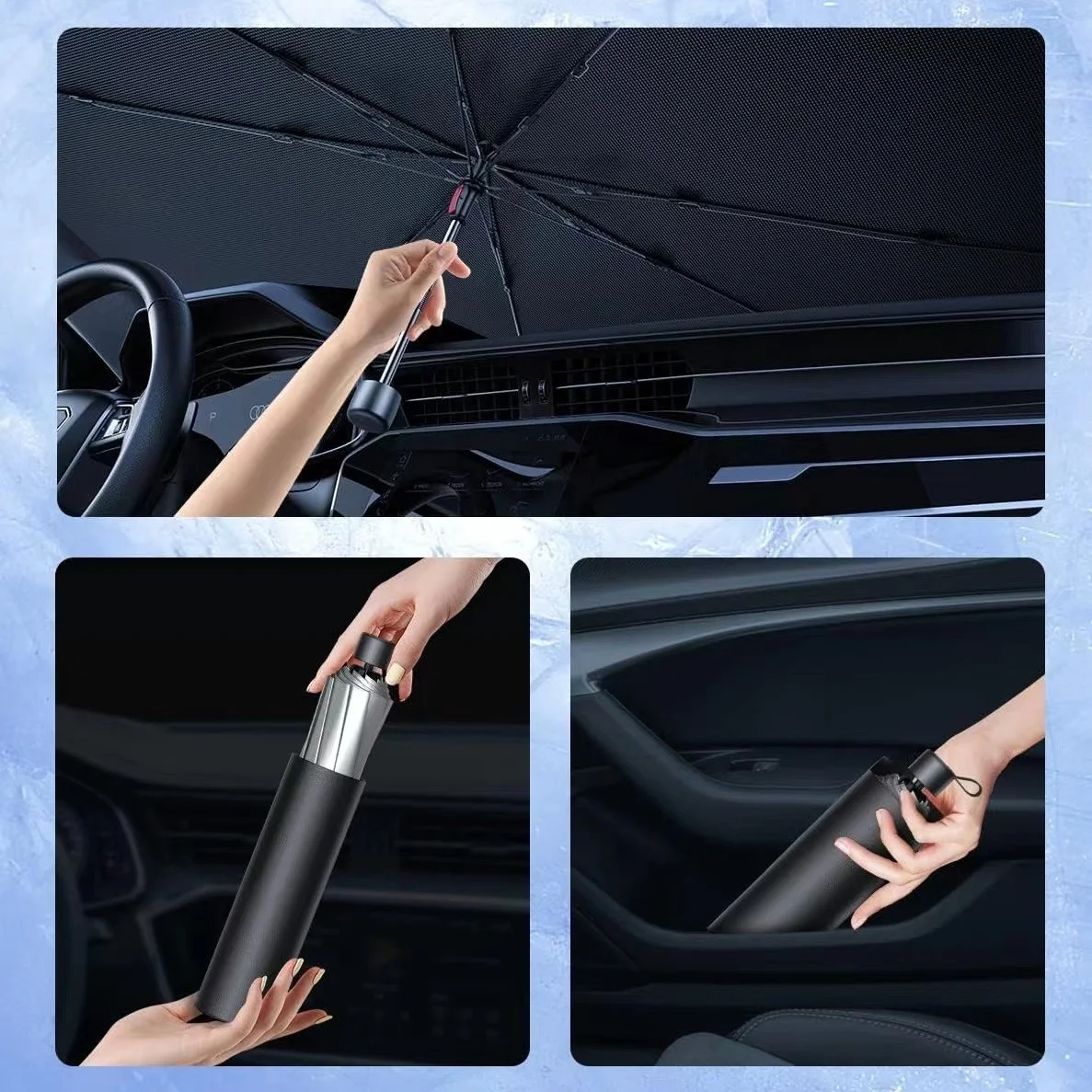 شمسية سيارة ضد الشمس والحرارة