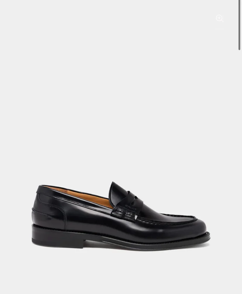 Flair Loafer in Black Brushed Leather
