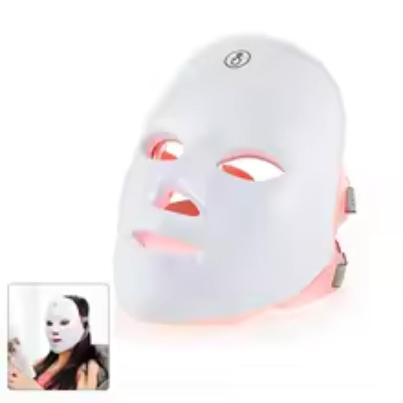 LumiGlow™ 7-Color Wireless LED Face & Neck Mask – Skin Rejuvenation & Anti-Aging Therapy