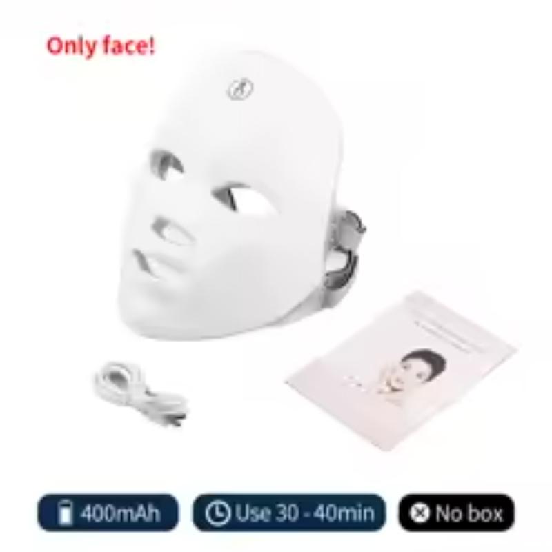 LumiGlow™ 7-Color Wireless LED Face & Neck Mask – Skin Rejuvenation & Anti-Aging Therapy