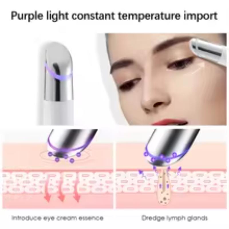 LumiEye™ 5‑in‑1 Eye Beauty Wand – LED Red Light Therapy & EMS Vibrating Massager for Dark Circles & Puffiness