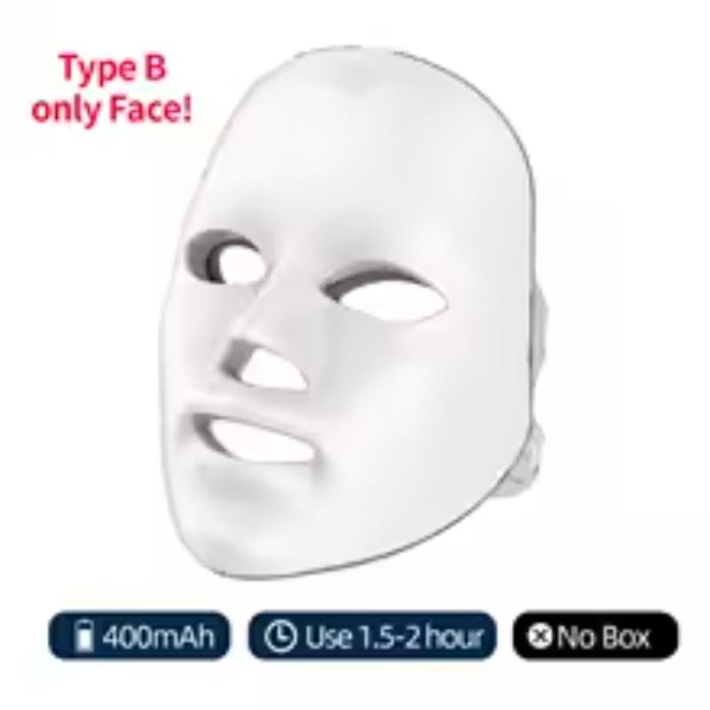 LumiGlow™ 7-Color Wireless LED Face & Neck Mask – Skin Rejuvenation & Anti-Aging Therapy