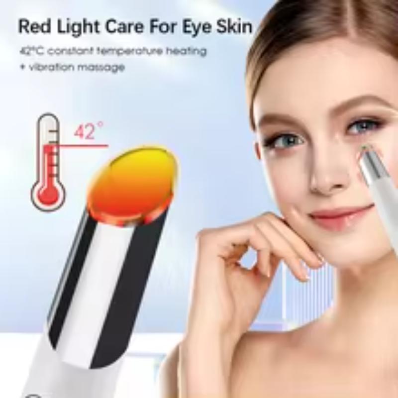 LumiEye™ 5‑in‑1 Eye Beauty Wand – LED Red Light Therapy & EMS Vibrating Massager for Dark Circles & Puffiness