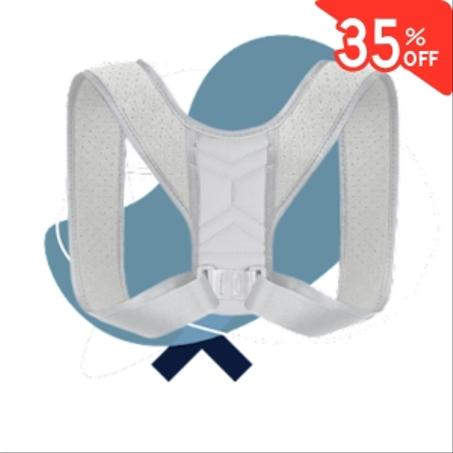 حزام شد الظهر و الأكتاف للرجال و النساء اللون: الأبيض