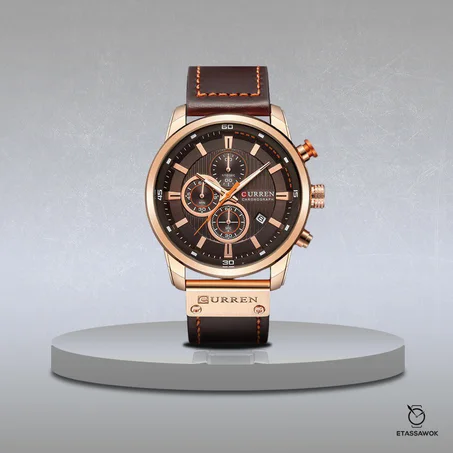 Curren Montre Homme 8291Cuir Marron