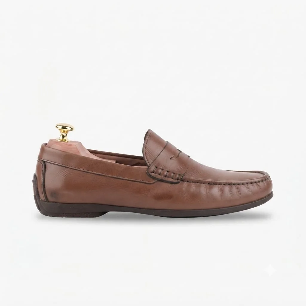 Mocassin  en Cuir R124 - Marron