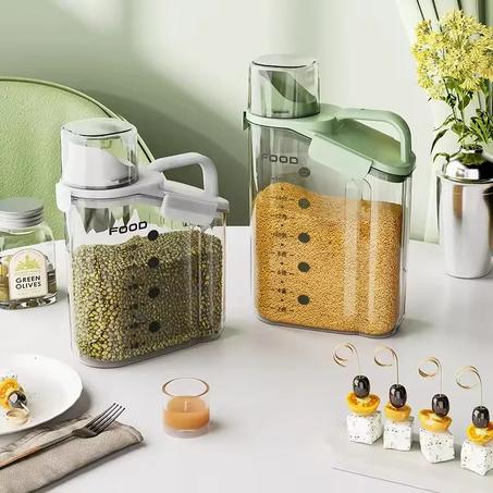 حاويات تخزين طعام شفافة محكمة الغلق