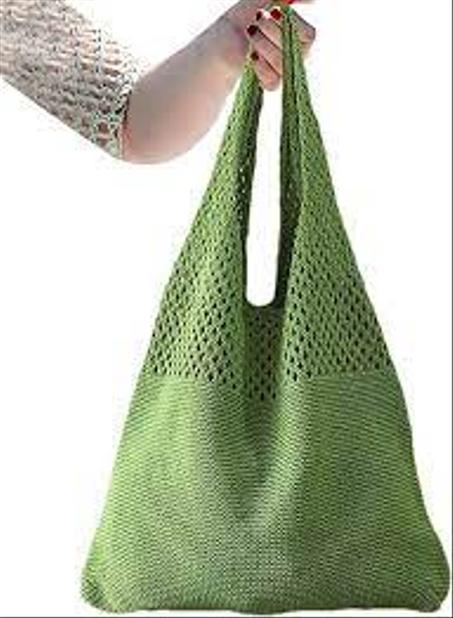 مابولا-حقيبة كتف كروشيه قطنية للنساء ، حقيبة يد مجوفة ، حقيبة شاطئ للإجازات ، محفظة خفيفة الوزن بنمط الخبز