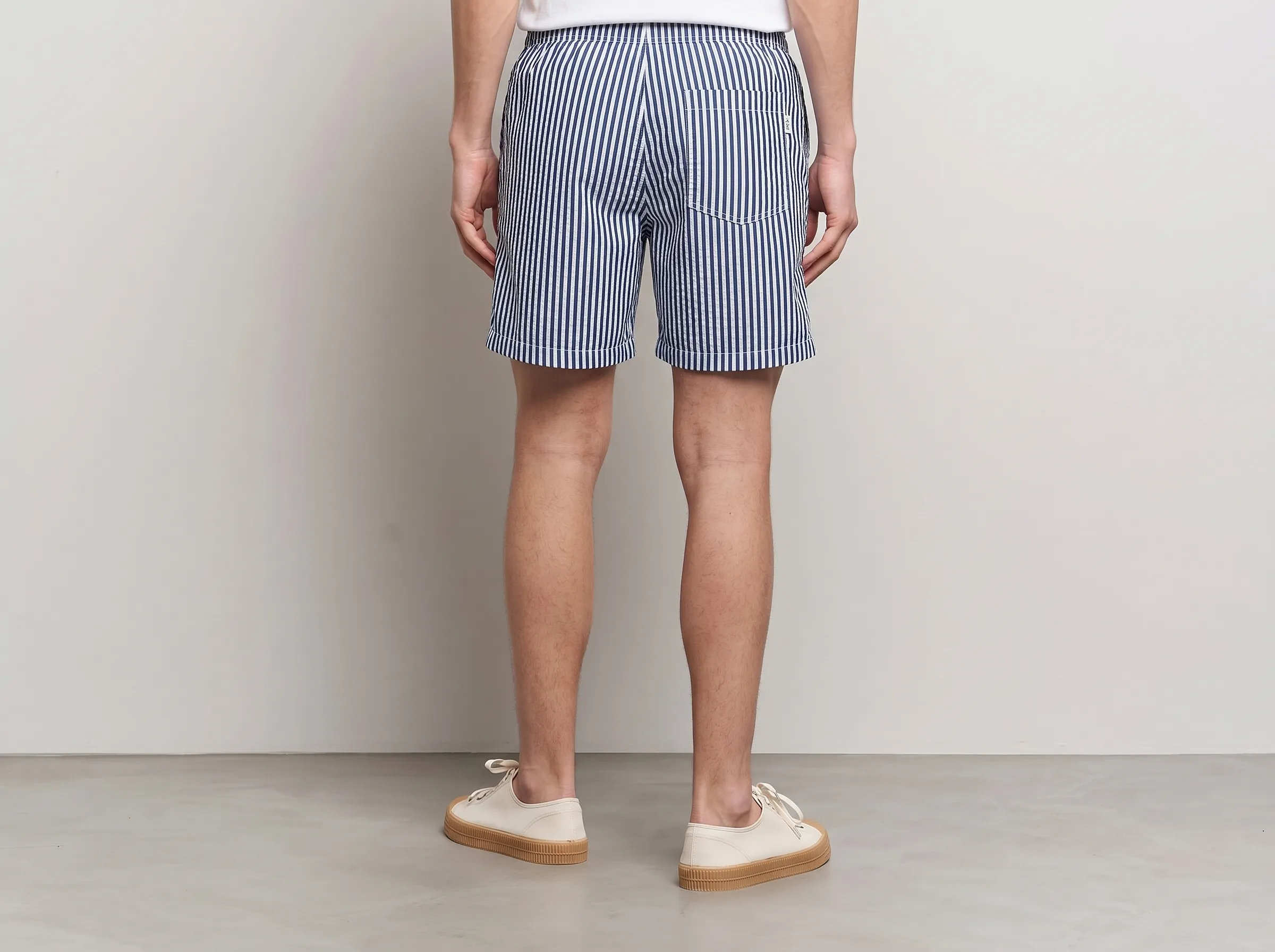 Blue Striped Shorts