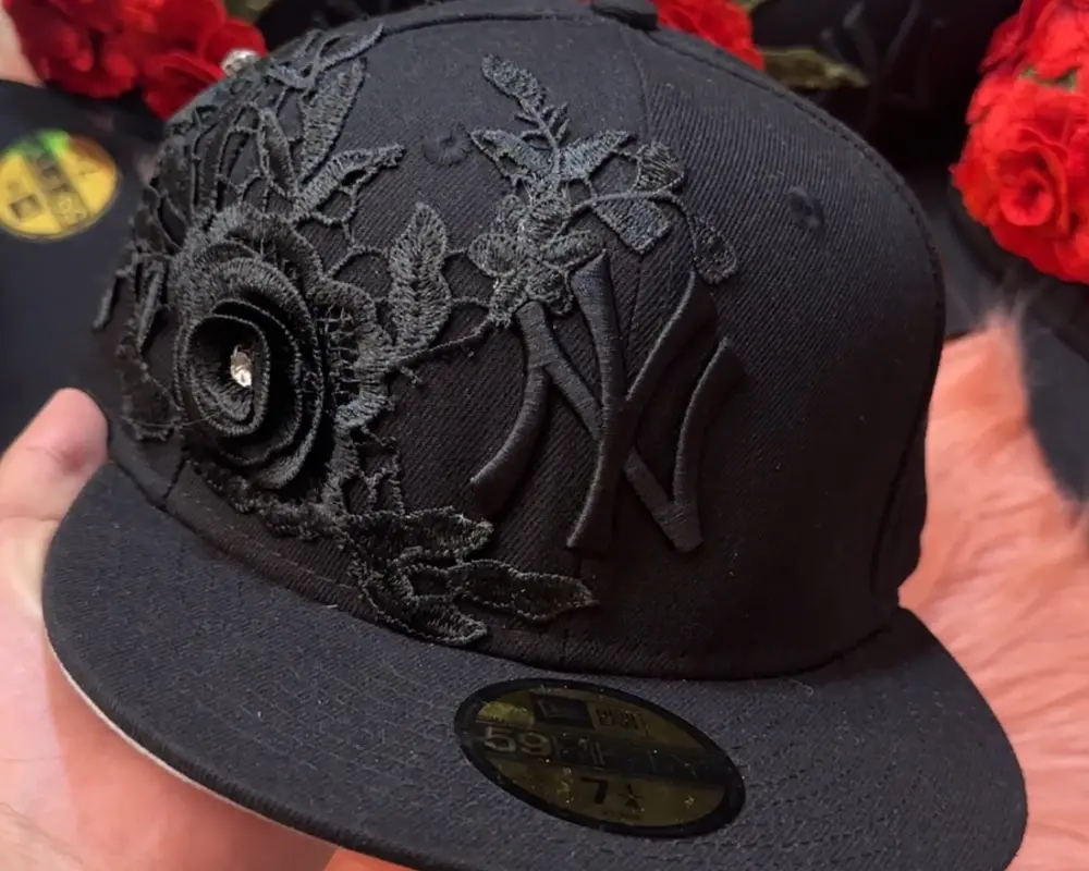 Midnight Rose Custom NY Fitted Hat