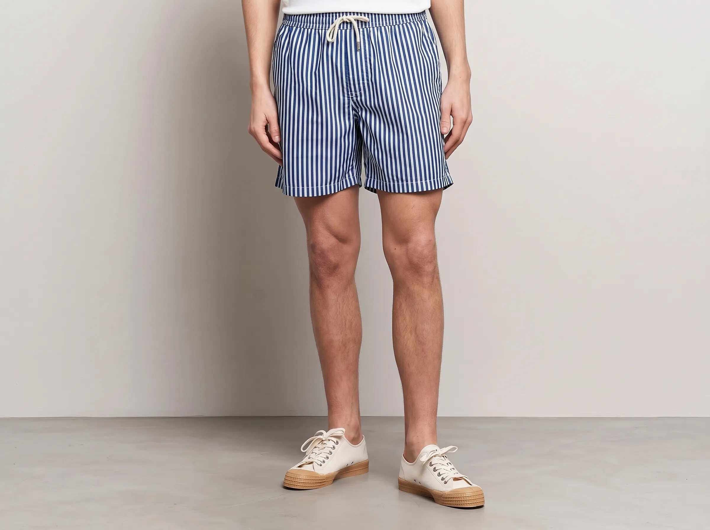 Blue Striped Shorts
