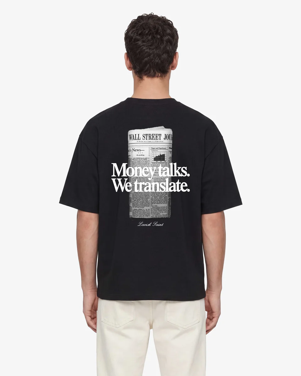 Money Talks T-shirt - Black