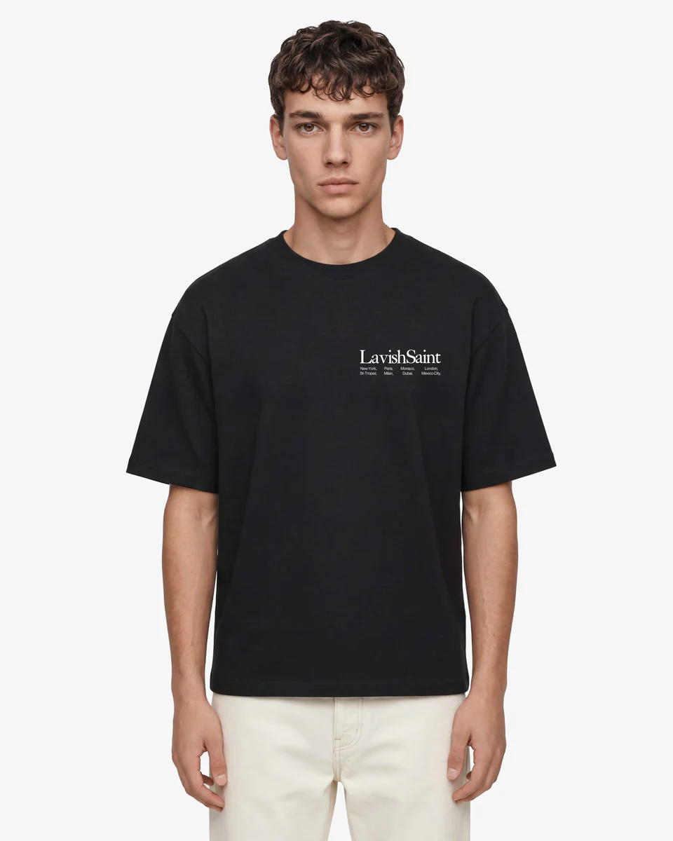 Champagne For Breakfast T-shirt - Black