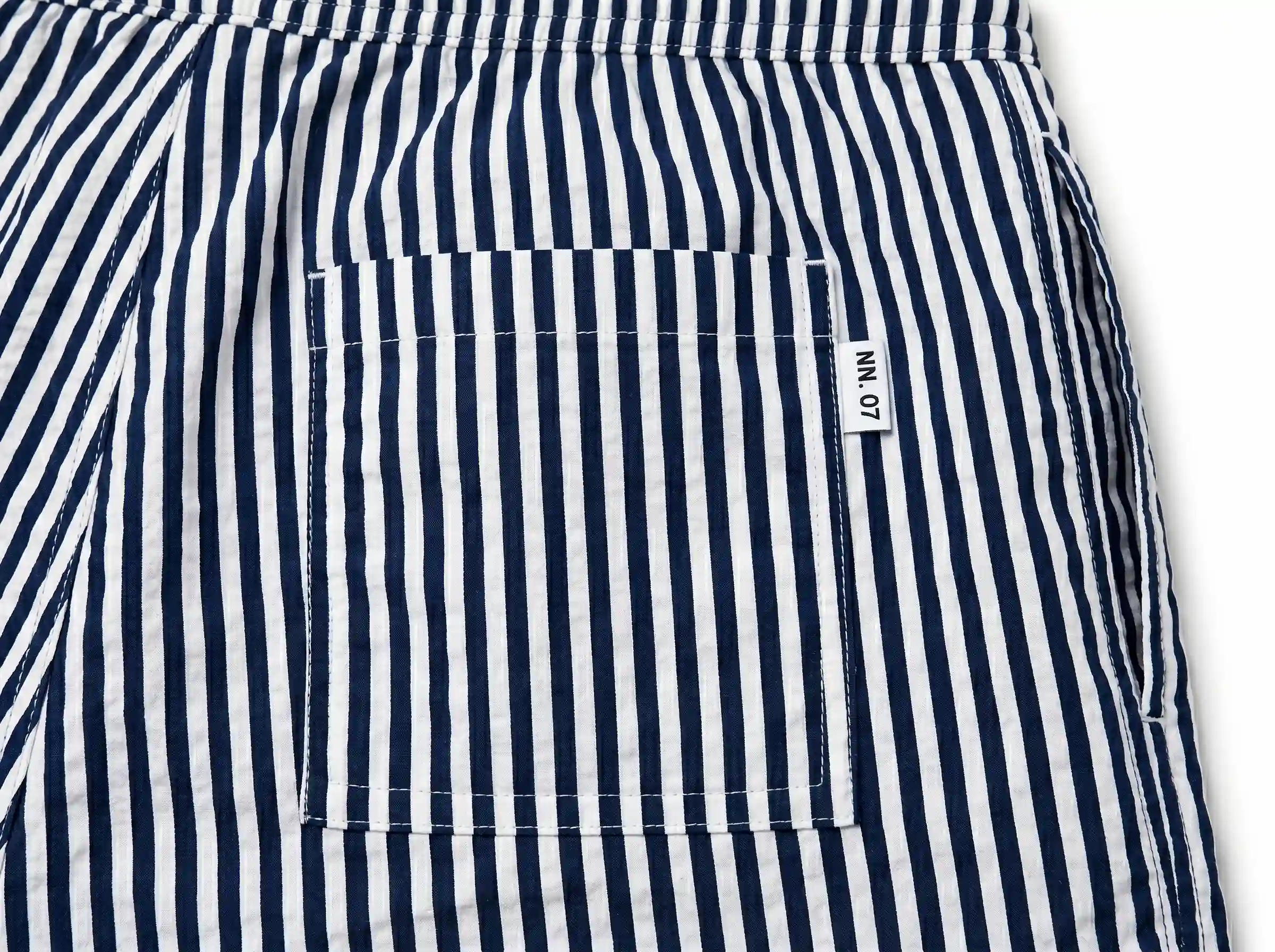 Blue Striped Shorts