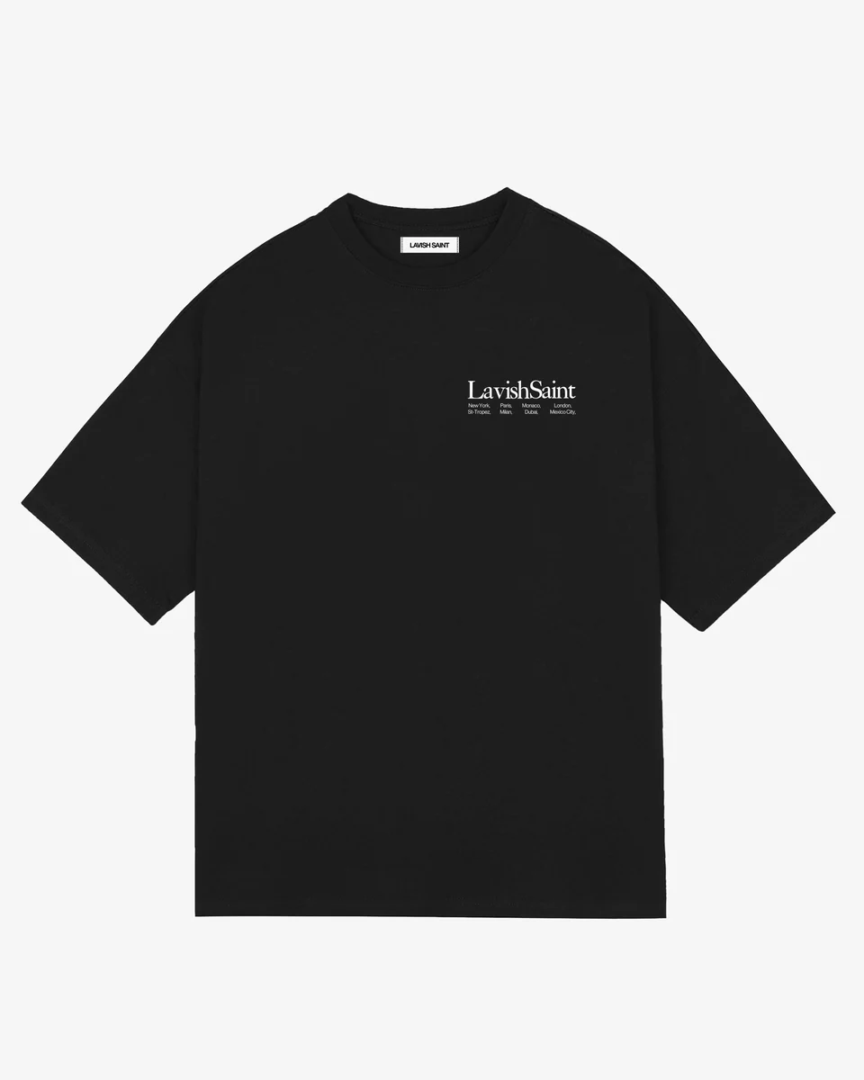 Champagne For Breakfast T-shirt - Black