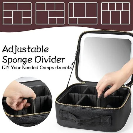 شنطة مكياج باللون الأسود