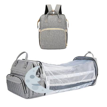 حقيبة ظهر متعددة الوظائف 3  في 1سرير الأطفال ، وحقيبة سفر معزولة ، ومواد متنوعة ، وأكياس سرير قابلة للطي للأمهات