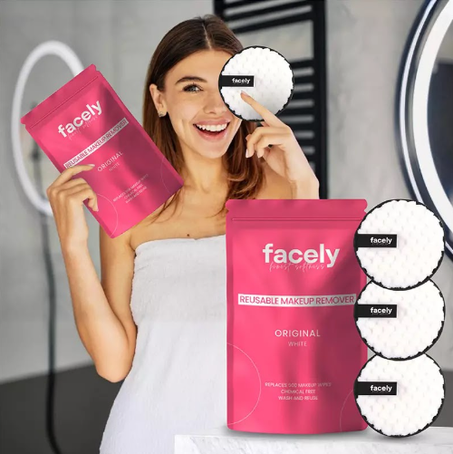 اسفنجة لغسل الوجه و ازالة الميكاب