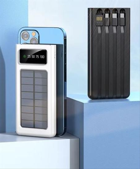 باور بانك محمول يعمل بالطاقة الشمسية 20000mAh