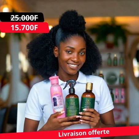 Ne paie plus 25.000 FCFA ! ❌ Pour aujourd'hui seulement, ta routine Zéro casse et Zéro douleur est à prix cadeau avec livraison offerte