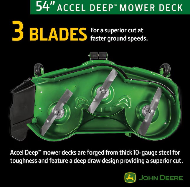 John Deere Z325E ZTrak 54-in 24 -HP V-twin Gas Zero-turn Riding Lawn Mower
