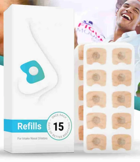 موسع التنفس الانفي – حل للشخير واحتقان الأنف، نوم هادئ وتنفس أسهل (15 شريطًا)